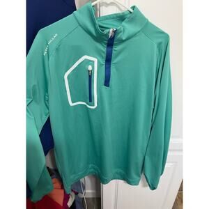 Peter Millar Golf Pullover Crown Sport Forge 1/4 Zip Men's L